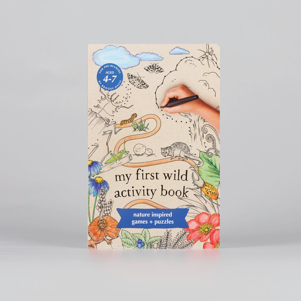 front cover of a book titled 'My First Wild Activity Book'