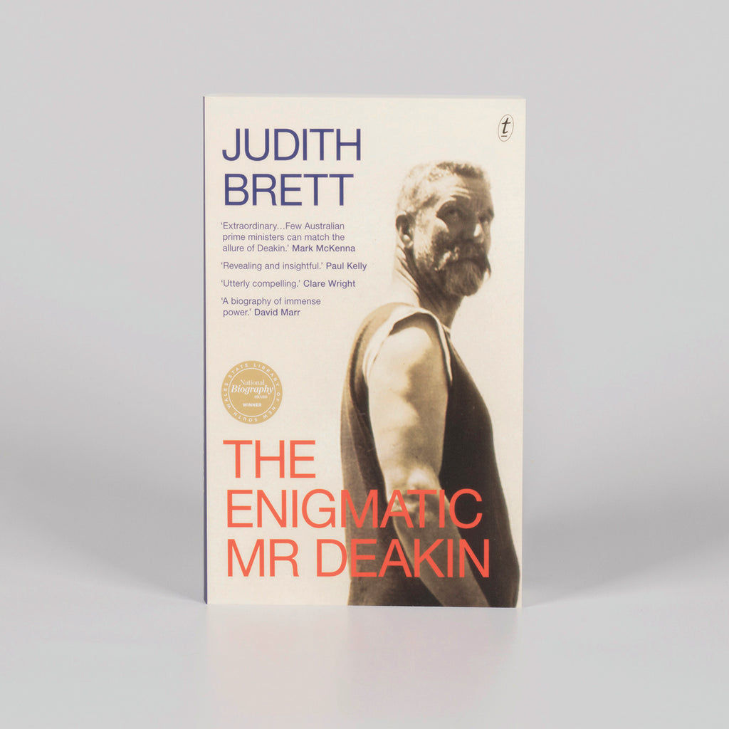 Front cover of a book titled 'The Enigmatic Mr Deakin'.