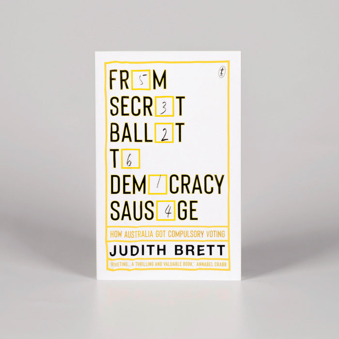 Front cover a book called 'From Secret Ballot to Democracy Sausage'.