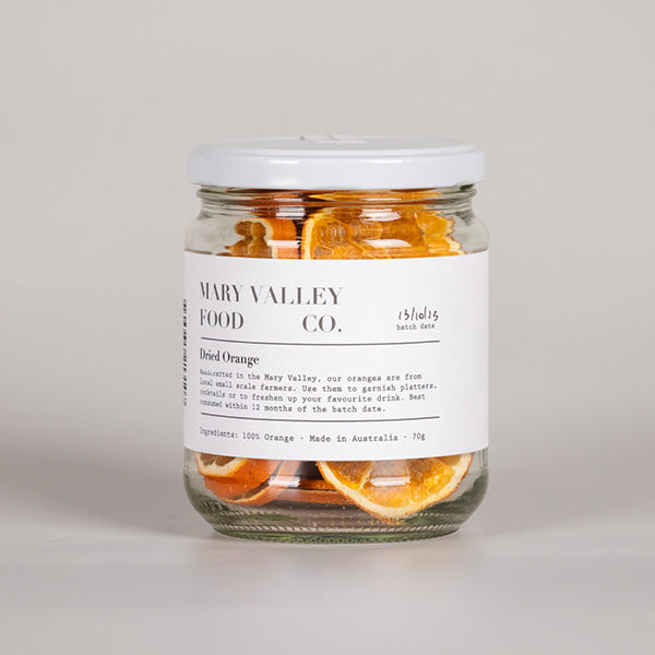 jar of dried orange
