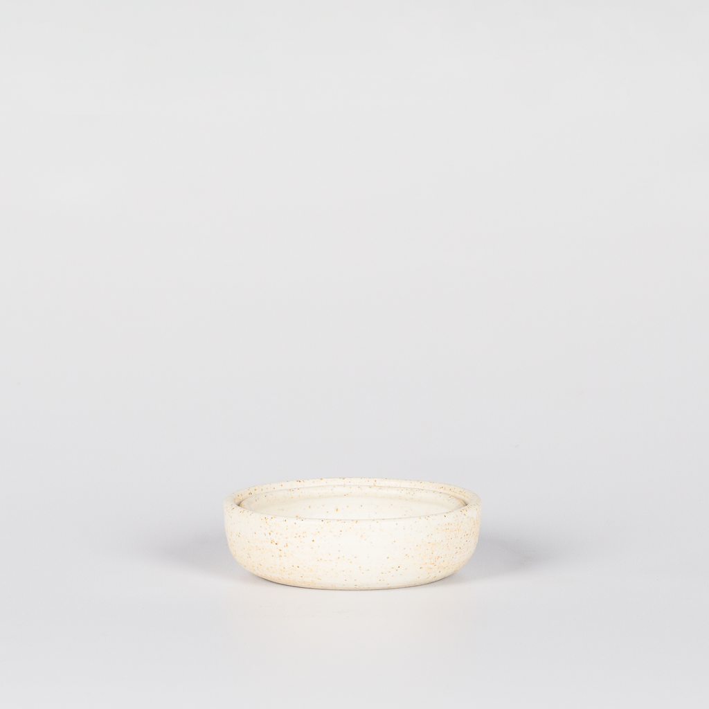 White Speckled Tiny Ceramic Bowl 