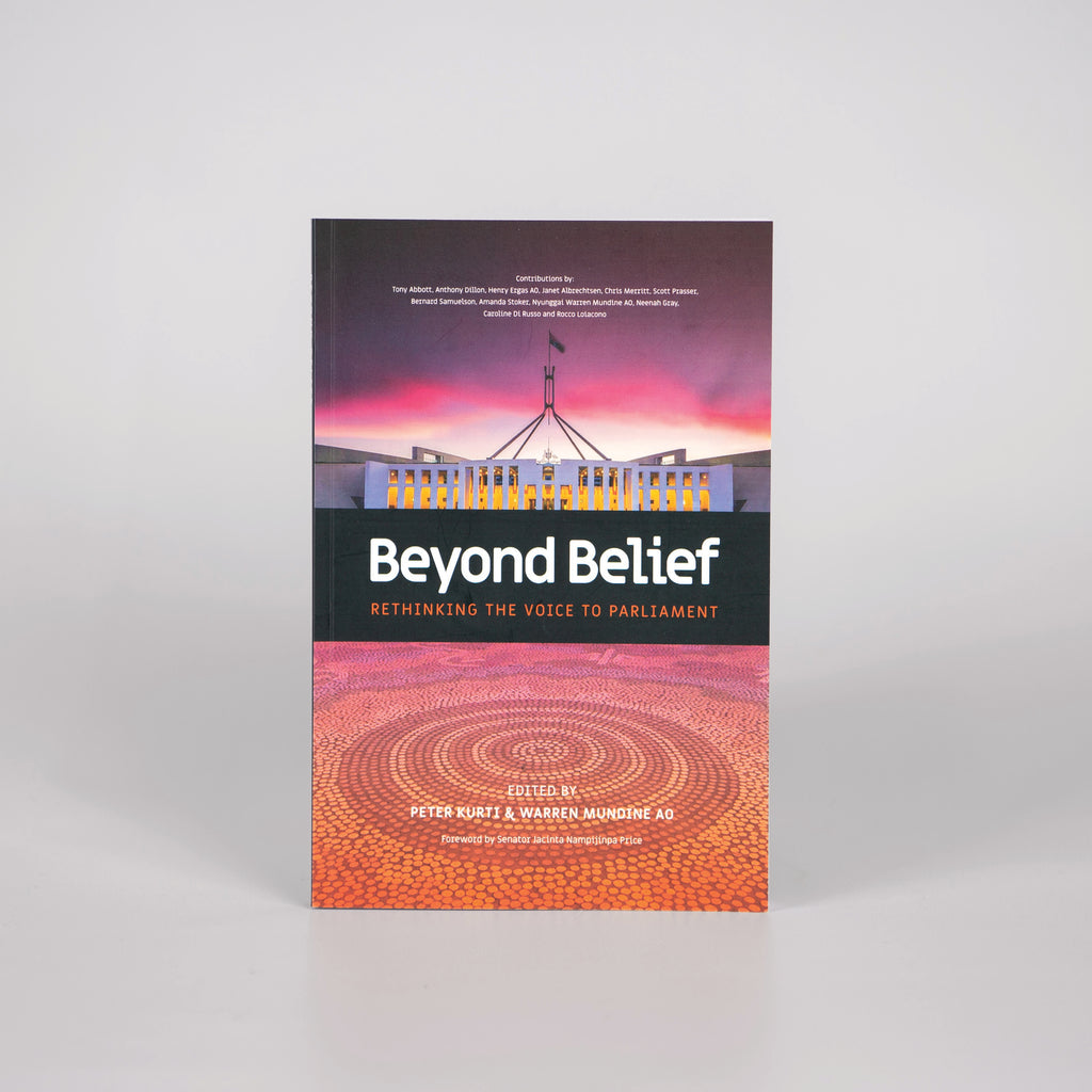 front cover of a book titled 'Beyond Belief: Rethinking The Voice To Parliament'