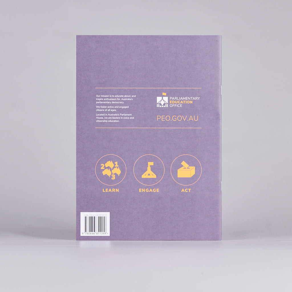 Back cover of a booklet titled 'Your Parliament'.