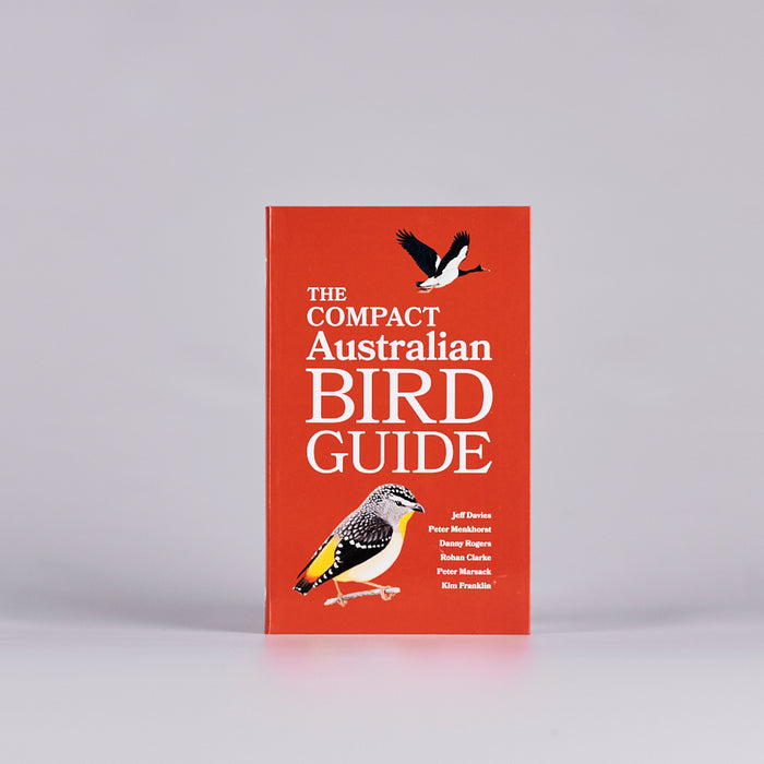 Front cover of a book titled 'The Compact Australian Bird Guide'. 