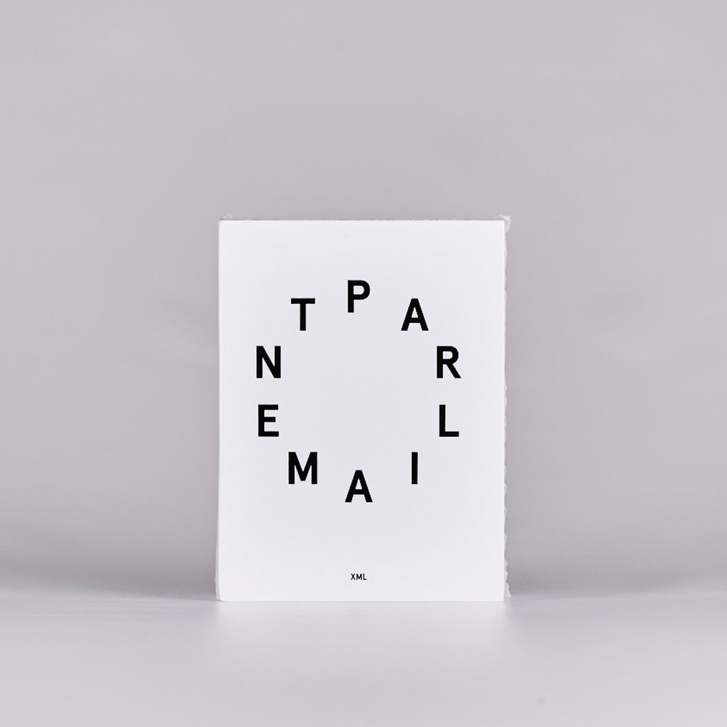 Front cover of a book titled 'Parliament' featuring White Cover with Bold Black Text