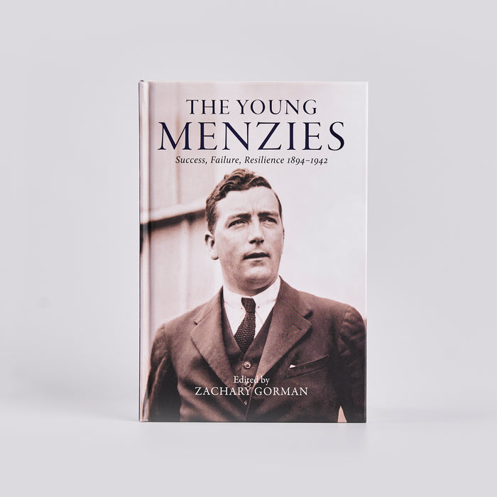 Front cover of a book titled 'The Young Menzies'. 