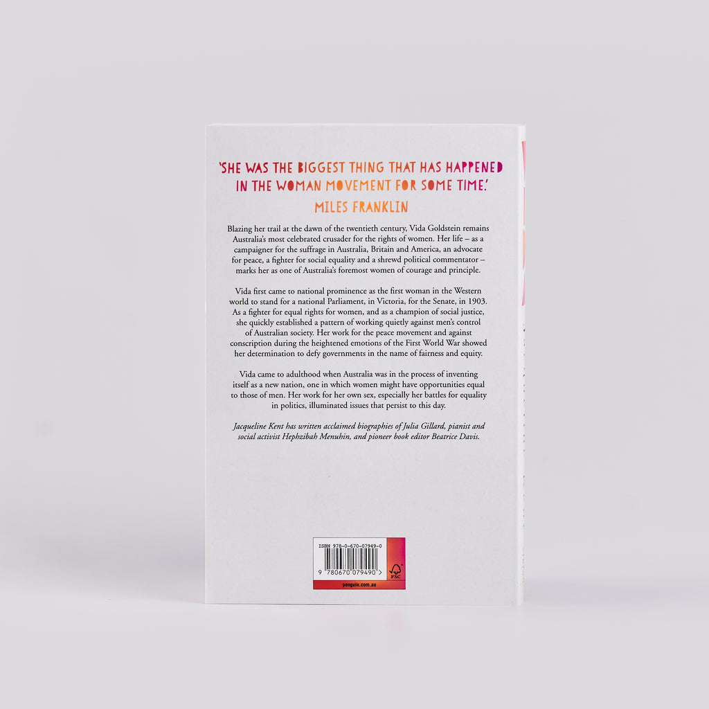 Back cover of a book titled 'Vida'