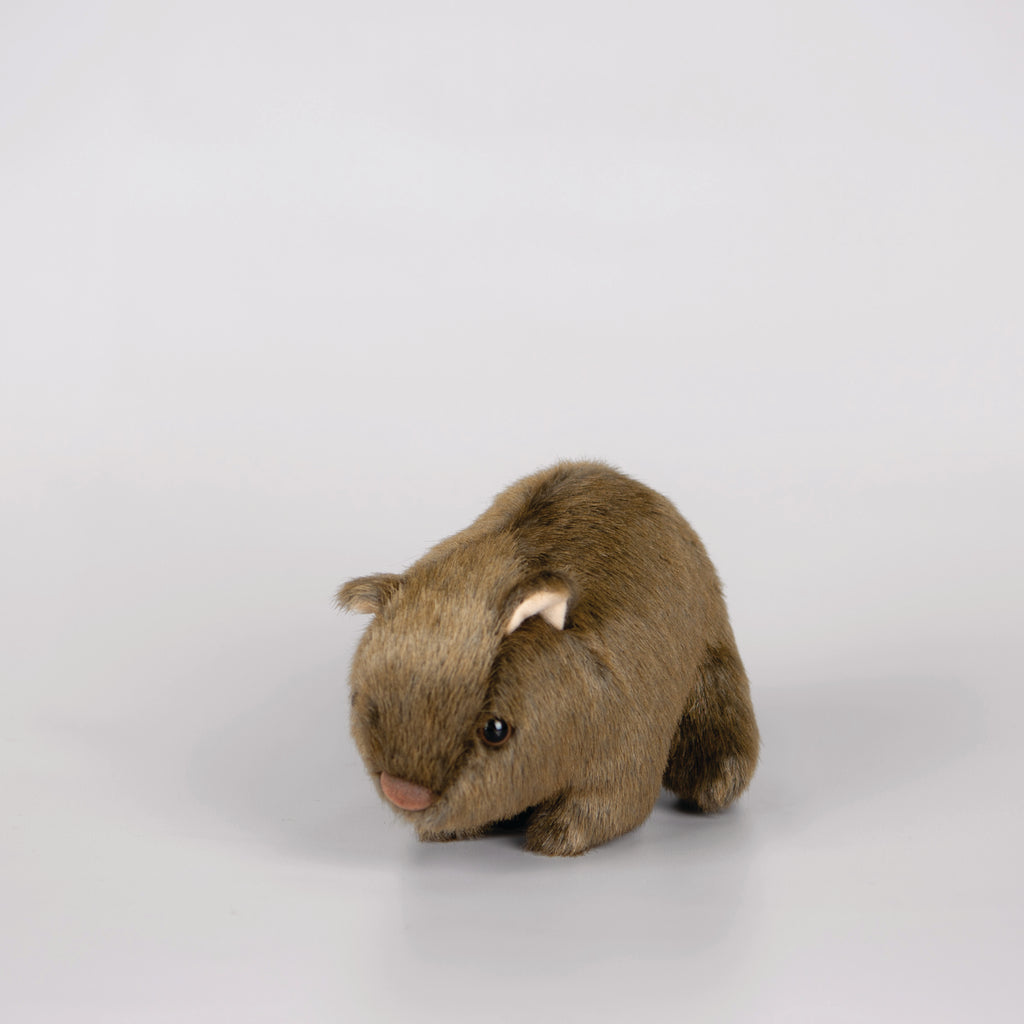 Brown wombat plush toy.